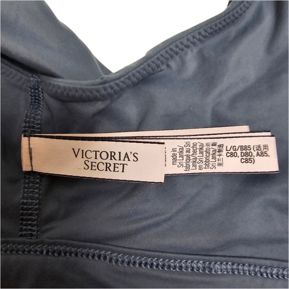 Victoria's Secret Gray Plunge Bralette Unpadded Soft Large - Picture 4 of 7